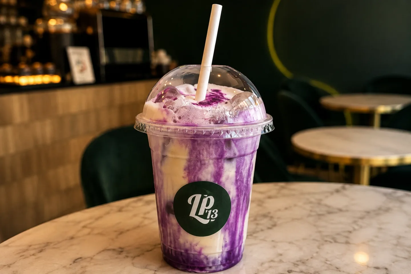 Ube latte